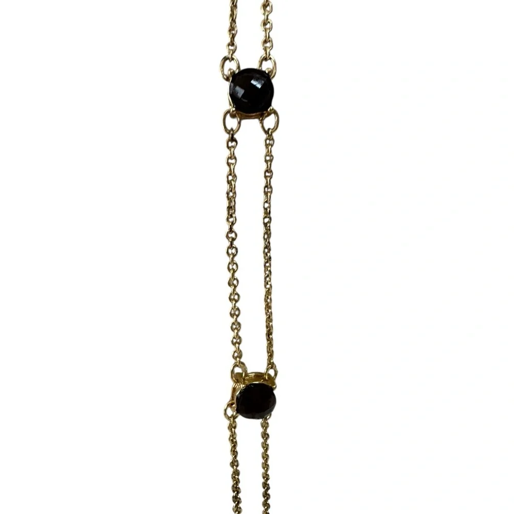 Banana Republic Gold‎ Necklace with Black Accents Quiet Luxury Mob Wife